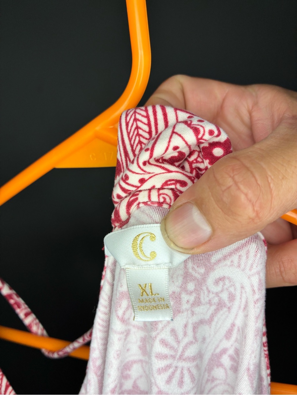 C Pink Paisley Racerback Mini Dress - Picture 3 of 4